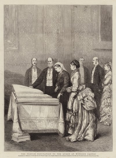 La Delegación Francesa ante la Reina en el Castillo de Windsor de Joseph Nash